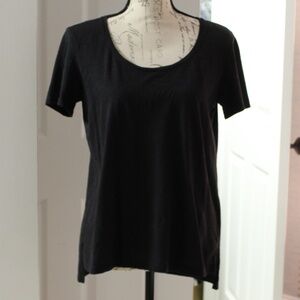EVERYTHING MUST GO!  Theory cotton, short sleeve tee shirt, black, size small